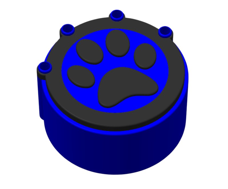 Pfotenhalterung Blutröhrchen – Hunde & Katzenform | PETG | Für Tierärzte & Kliniken