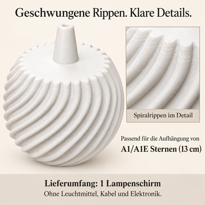 Lampenschirme für Weihnachtsstern A1/A1E – Formen aus PLA