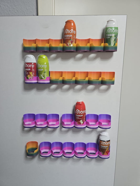 More Zerup Flaschenhalter & Sirup Regal – 1–7 Flaschen, Wand & Tür