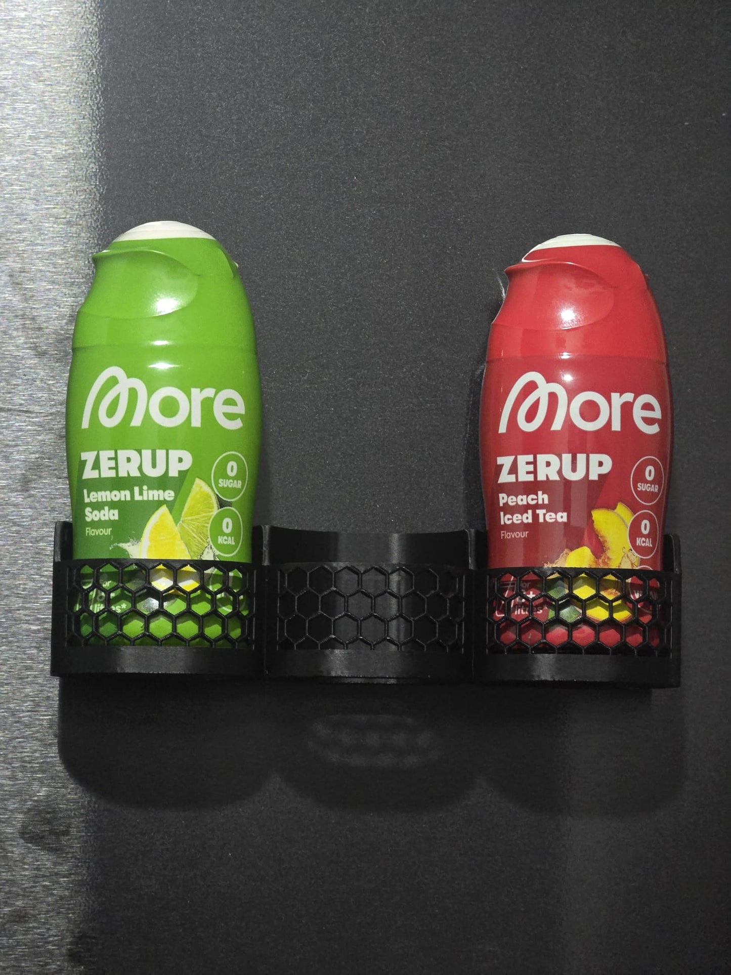 More Zerup, ESN Flaschenhalter & Sirup Regal – 1–7 Flaschen, Kühlschrank