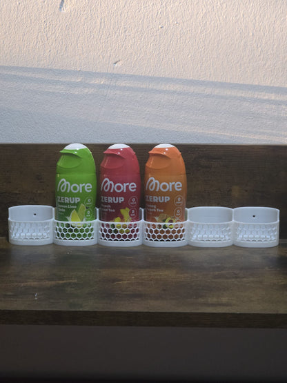 More Zerup, ESN Flaschenhalter & Sirup Regal – 1–7 Flaschen, Kühlschrank