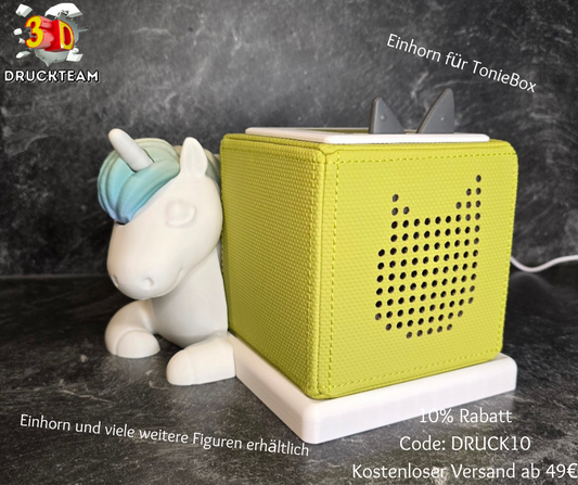 3D Druck Einhorn für Toniebox